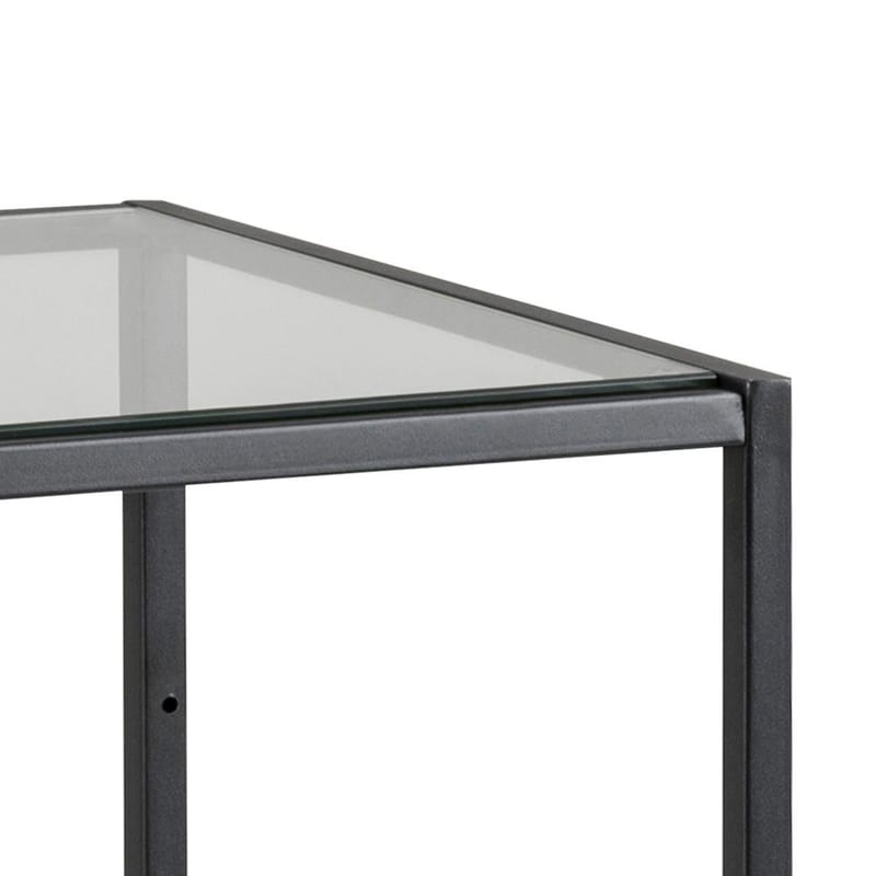 Ikaria Bogreol 3 Hylder i Glas og Metal - Sort - Opbevaring - Hylder & Reoler - Bogreol