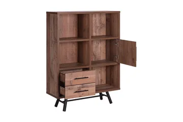 Illari Bogreol 97 cm i Valnød - Brun - Opbevaring - Hylder & Reoler - Bogreol