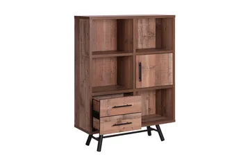 Illari Bogreol 97 cm i Valnød - Brun - Opbevaring - Hylder & Reoler - Bogreol