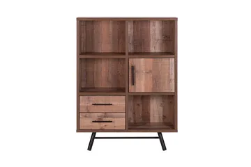 Illari Bogreol 97 cm i Valnød - Brun - Opbevaring - Hylder & Reoler - Bogreol