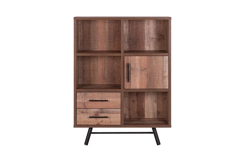 Illari Bogreol 97 cm i Valnød - Brun - Opbevaring - Hylder & Reoler - Bogreol