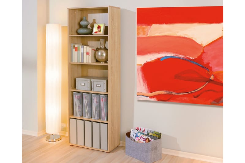 Imhilde Bogreol 60x180 cm - Lys Eg - Opbevaring - Hylder & Reoler - Bogreol