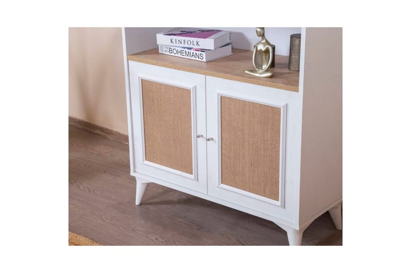 Bogreol Jatinder Hvid / Eg - Hvid - Opbevaring - Hylder & Reoler - Bogreol