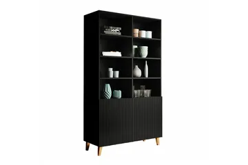 Juniskär Bogreol 101 cm i Malet Træ - Sort - Opbevaring - Hylder & Reoler - Bogreol
