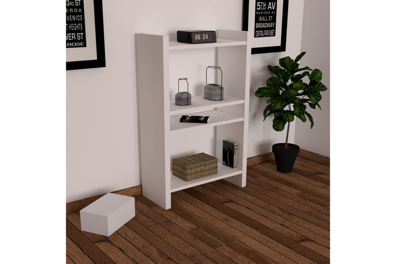 Jysaiah Bogreol 52 cm - Hvid - Opbevaring - Hylder & Reoler - Bogreol