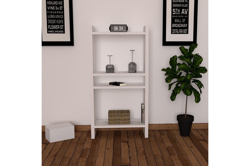 Jysaiah Bogreol 52 cm - Hvid - Opbevaring - Hylder & Reoler - Bogreol