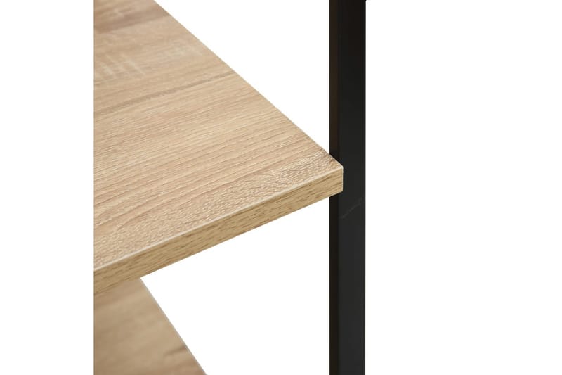 Kökkenreol 60X39,6X79,5 cm Spånplade Sort Og Egetræ - Opbevaring - Hylder & Reoler - Bogreol