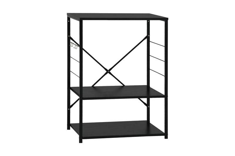 Kökkenreol 60X39,6X79,5 cm Spånplade Sort - Opbevaring - Hylder & Reoler - Bogreol