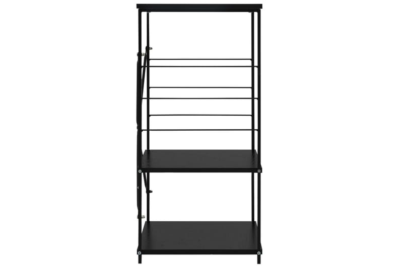 Kökkenreol 60X39,6X79,5 cm Spånplade Sort - Opbevaring - Hylder & Reoler - Bogreol