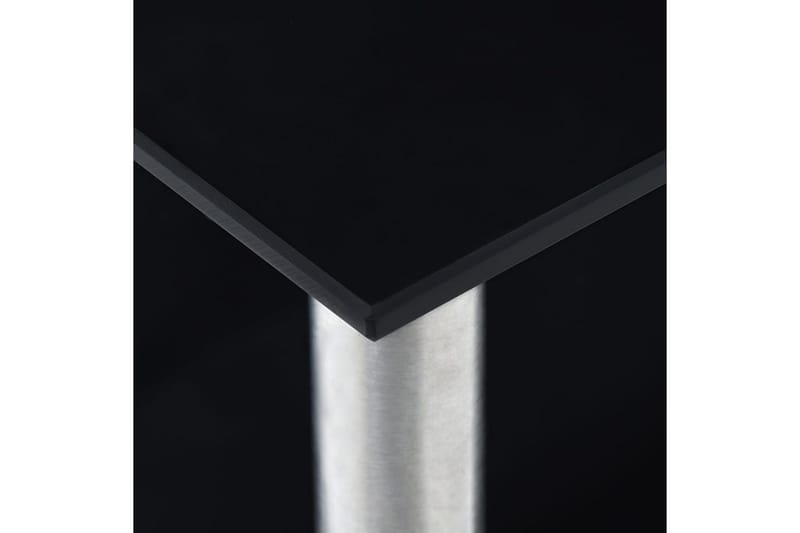 køkkenreol 45 x 16 x 26 cm hærdet glas sort - Sort - Bogreol