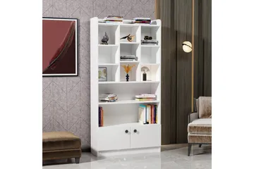 Kashiwa Bogreol 90x30 cm Hvid - Hanah Home - Opbevaring - Hylder & Reoler - Bogreol