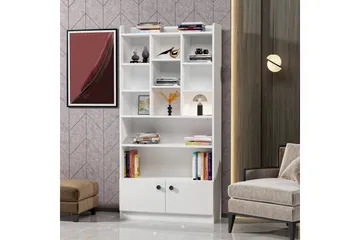 Kashiwa Bogreol 90x30 cm Hvid - Hanah Home - Opbevaring - Hylder & Reoler - Bogreol
