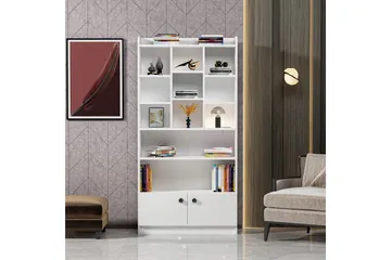Kashiwa Bogreol 90x30 cm Hvid - Hanah Home - Opbevaring - Hylder & Reoler - Bogreol
