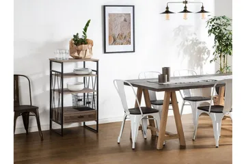 Keene Bogreol 56 cm i Mørkt Træ - Brun - Opbevaring - Hylder & Reoler - Bogreol