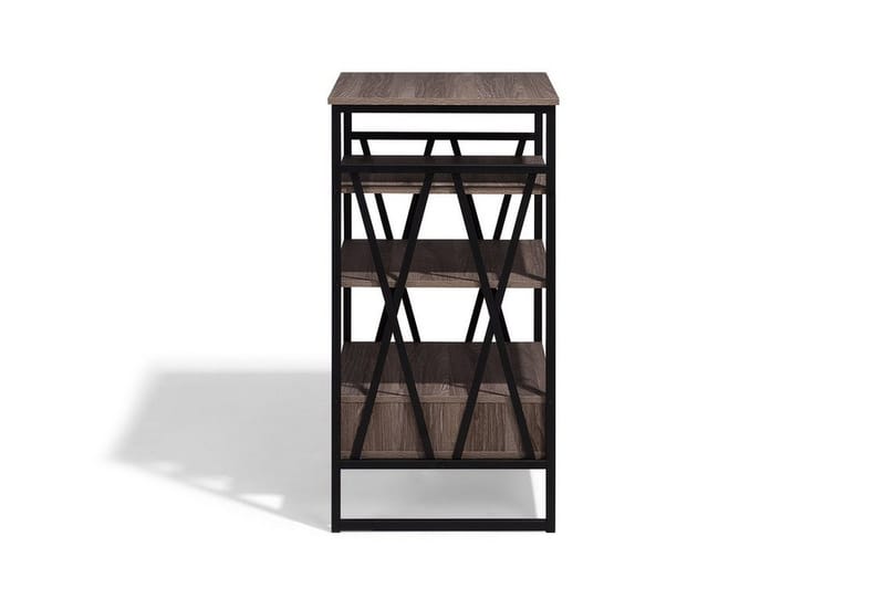 Keene Bogreol 56 cm i Mørkt Træ - Brun - Opbevaring - Hylder & Reoler - Bogreol