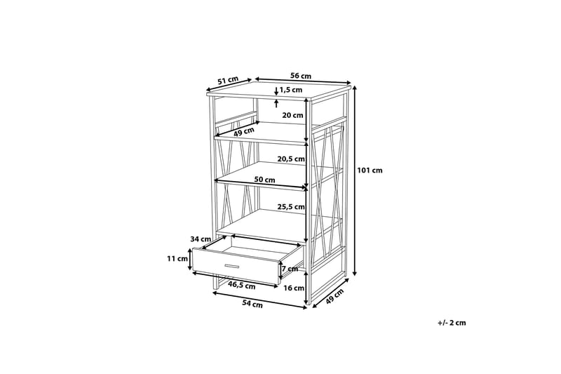 Keene hylde 56 cm - Træ / natur - Opbevaring - Hylder & Reoler - Bogreol