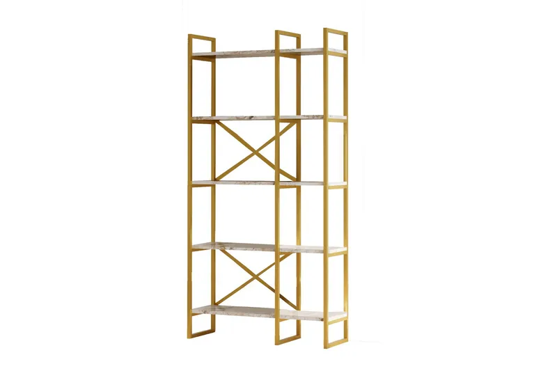 Kerakeha Bogreol 87,5x30 cm Guld, Hanah Home