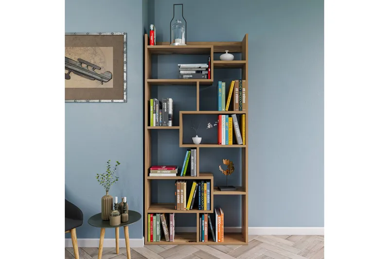 Keralia Reol 90x22 cm 5 Hylder - Natur - Opbevaring - Hylder & Reoler - Bogreol