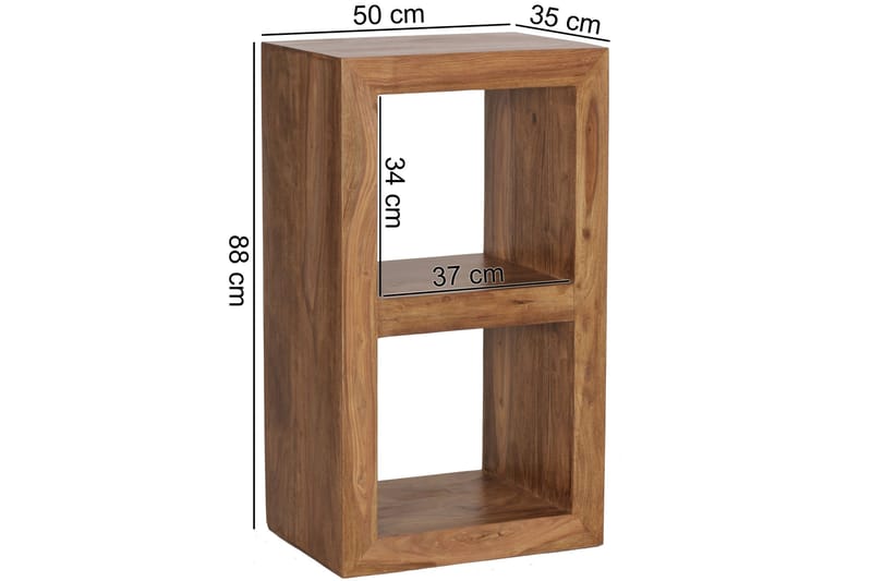 Kintillo Bogreol 50 cm i Valnød - Brun - Opbevaring - Hylder & Reoler - Bogreol