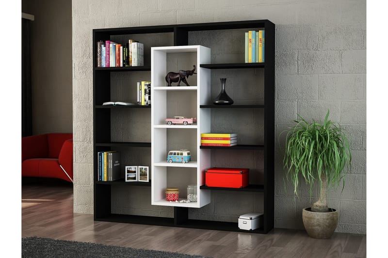 Komplet bogreol - Sort / hvid - Opbevaring - Hylder & Reoler - Bogreol