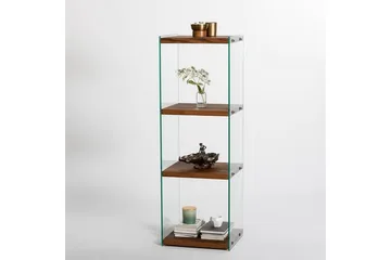 Lepinas Bogreol 40 cm i Valnøddelook - Natur - Opbevaring - Hylder & Reoler - Bogreol