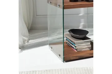 Lepinas Bogreol 40 cm i Valnøddelook - Natur - Opbevaring - Hylder & Reoler - Bogreol