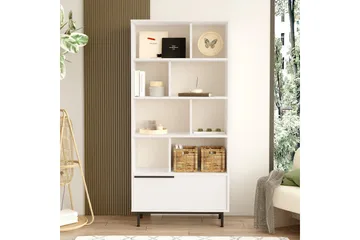 Liyakat Bogreol 83,9 cm - Hvid - Opbevaring - Hylder & Reoler - Bogreol