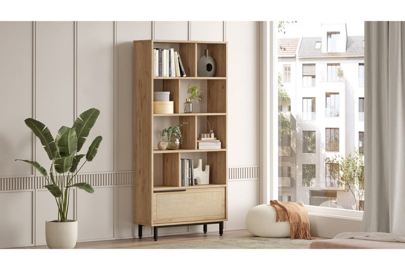 Liyakat Bogreol 83,9 cm - Oak - Opbevaring - Hylder & Reoler - Bogreol