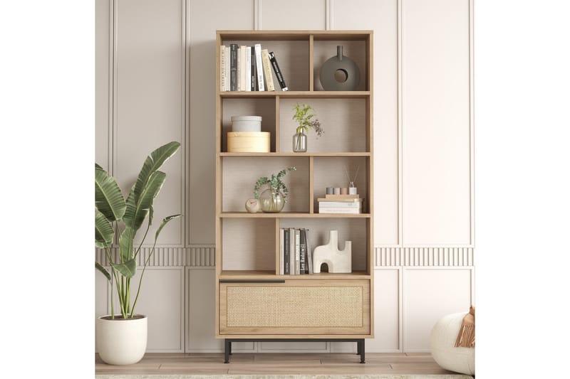 Liyakat Bogreol 83,9 cm - Oak - Opbevaring - Hylder & Reoler - Bogreol