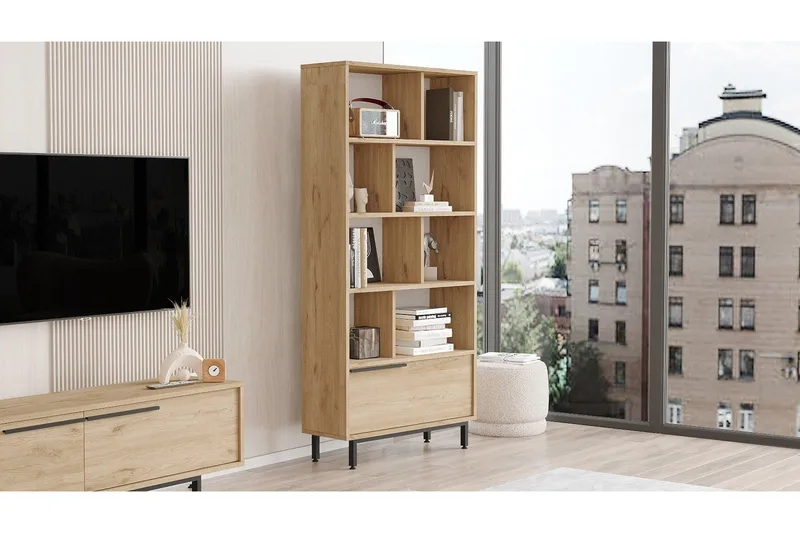 Liyakat Bogreol 83,9 cm, Valnød finér