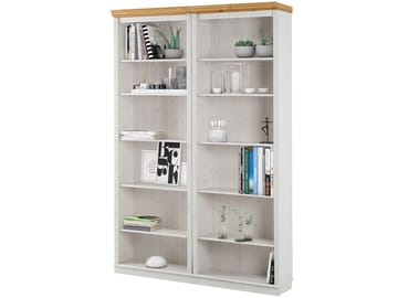 Bogreol Loft24 Anita Hvid/honning - Hvid/honning - Opbevaring - Hylder & Reoler - Bogreol
