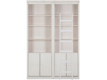 Bogreol Loft24 Anita Hvid/lak - Hvid/lak - Opbevaring - Hylder & Reoler - Bogreol