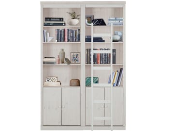 Bogreol Loft24 Anita Hvid/lak - Hvid/lak - Opbevaring - Hylder & Reoler - Bogreol