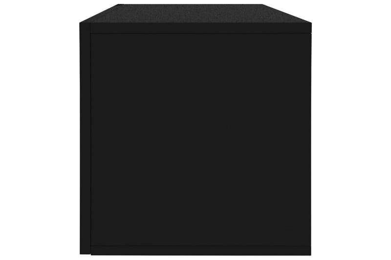 LP-opbevaringsboks 71 x 34 x 36 cm spånplade sort - Opbevaring - Hylder & Reoler - Bogreol