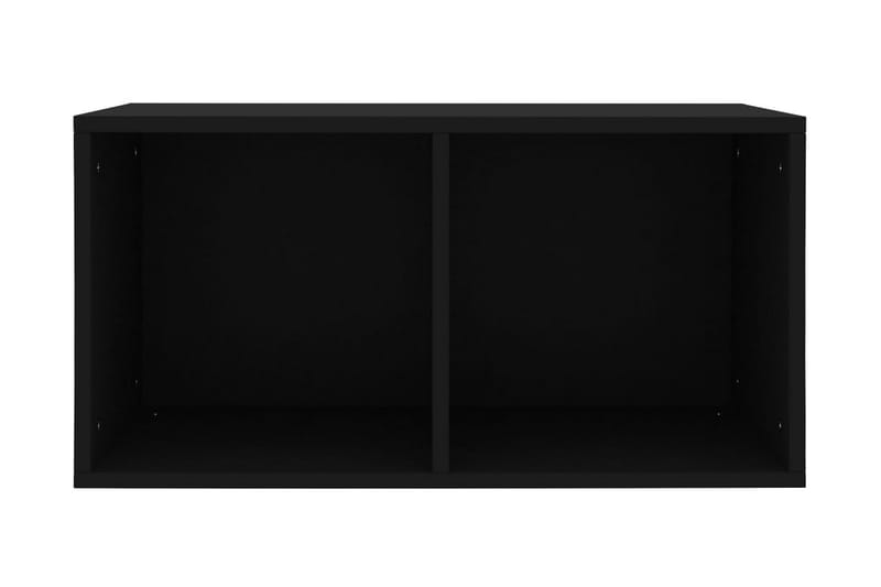 LP-opbevaringsboks 71 x 34 x 36 cm spånplade sort - Opbevaring - Hylder & Reoler - Bogreol