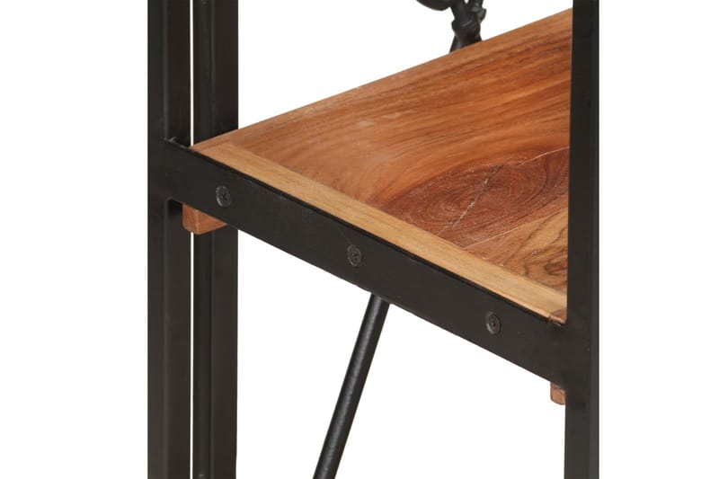 bogreol m. 3 hylder 60x30x80 cm massivt akacietræ - Brun - Opbevaring - Hylder & Reoler - Bogreol
