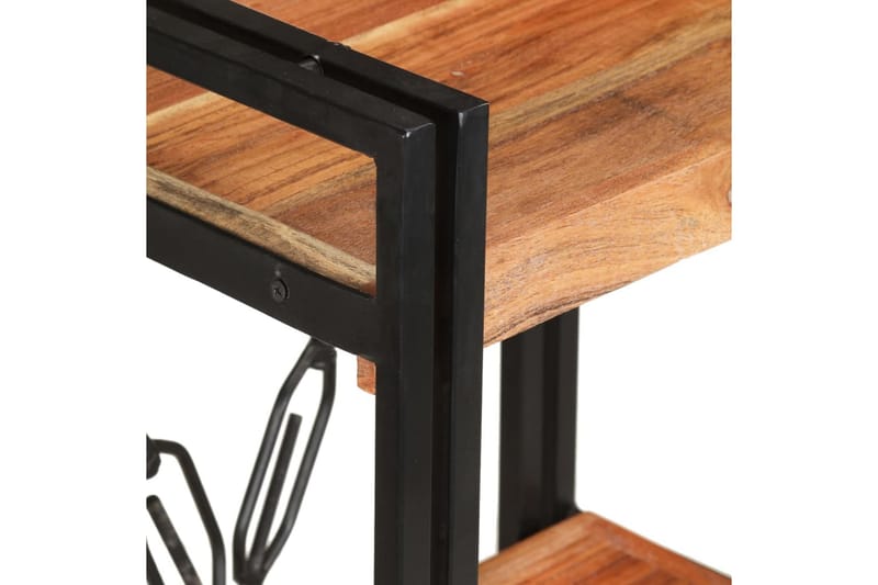 bogreol m. 3 hylder 60x30x80 cm massivt akacietræ - Brun - Opbevaring - Hylder & Reoler - Bogreol
