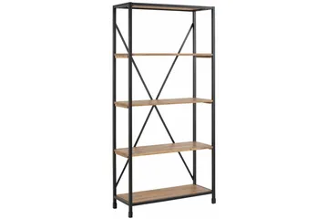 Mantas Bogreol 90x190 cm - Flerfarvet/Akacie/Metal - Opbevaring - Hylder & Reoler - Bogreol