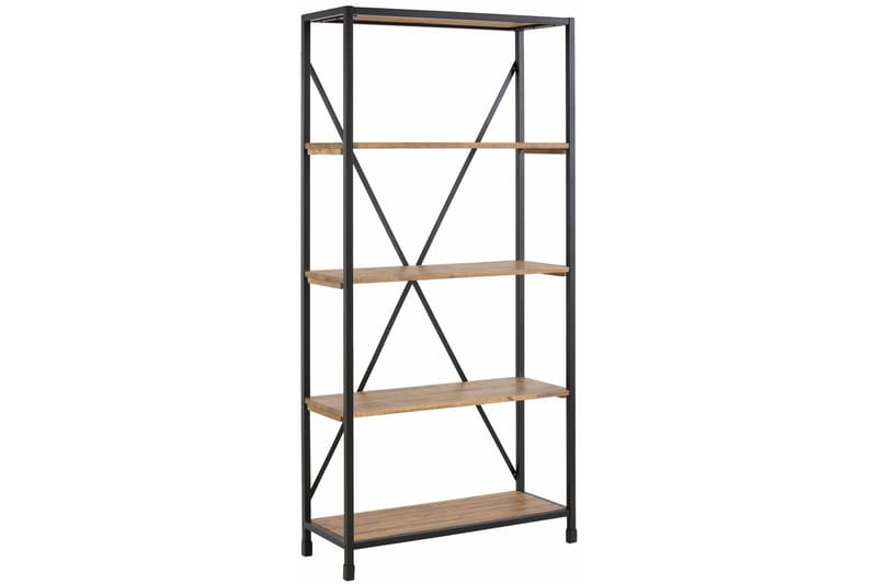 Mantas Bogreol 90x190 cm - Flerfarvet/Akacie/Metal - Opbevaring - Hylder & Reoler - Bogreol