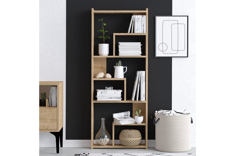 Megg Bogreol 60x15 cm Brun - Hanah Home - Opbevaring - Hylder & Reoler - Bogreol