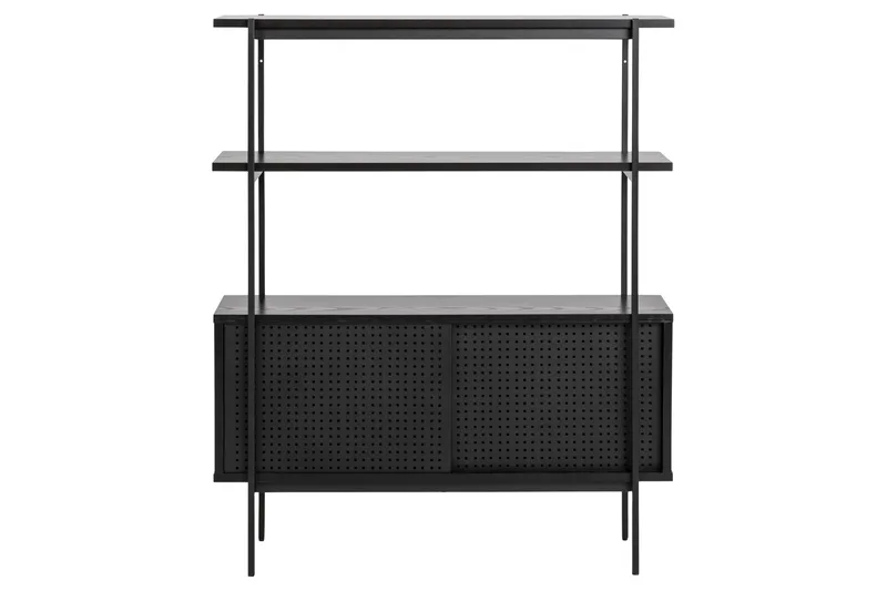 Mehoopany Boghylde 113,8 cm - Sort - Opbevaring - Hylder & Reoler - Bogreol