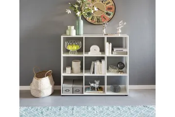 Milahn Bogreol 108 cm i Malet Træ - Hvid - Opbevaring - Hylder & Reoler - Bogreol