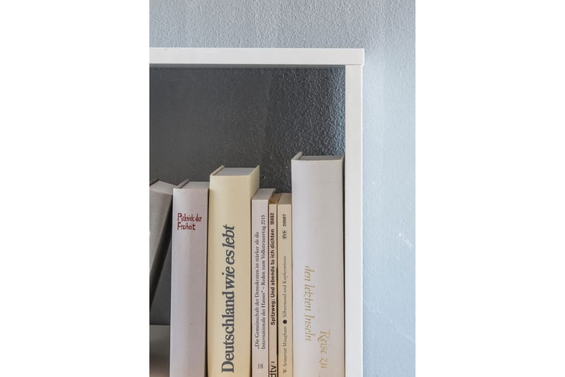 Milahn Bogreol 108 cm i Malet Træ - Hvid - Opbevaring - Hylder & Reoler - Bogreol