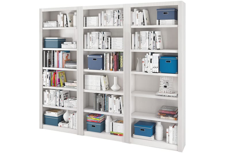 Minturn Bogreol 29x245 cm - Hvid - Opbevaring - Hylder & Reoler - Bogreol