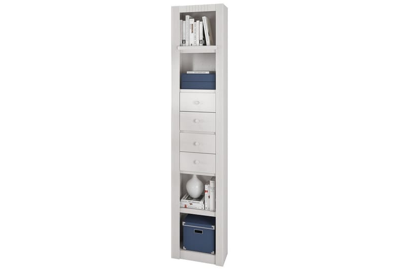 Minturn Bogreol 29x255 cm - Hvid - Opbevaring - Hylder & Reoler - Bogreol