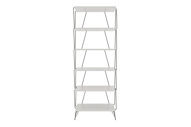 Mirzeoba Bogreol 48x31 cm 5 Hylder - Hvid - Opbevaring - Hylder & Reoler - Bogreol