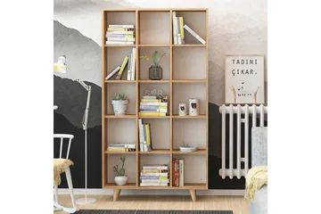 Mod Bogreol 100 cm i Eg - Brun - Opbevaring - Hylder & Reoler - Bogreol