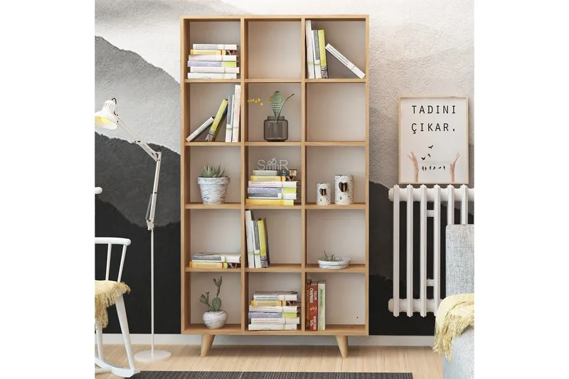 Mod Bogreol 100 cm i Eg - Brun - Opbevaring - Hylder & Reoler - Bogreol