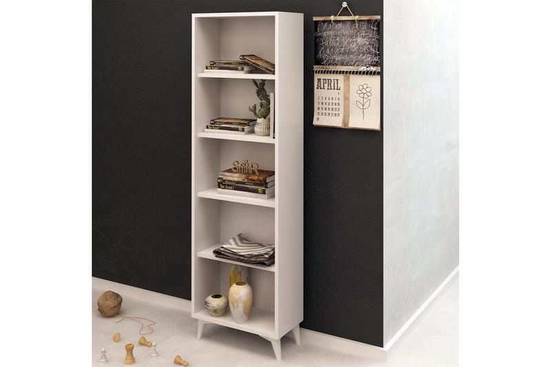 Mod Design bogreol Smal - Hvid - Opbevaring - Hylder & Reoler - Bogreol
