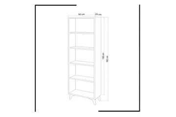 Mod Design bogreol Smal - Hvid - Opbevaring - Hylder & Reoler - Bogreol
